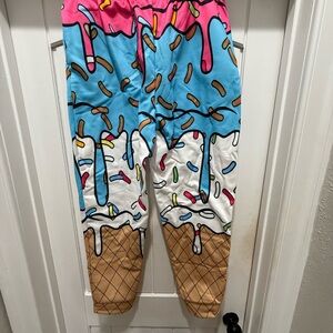 Colorful Ice Cream Print Kids Bottoms